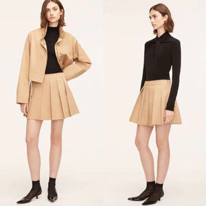 Rebecca Taylor Tan A-Line Skirt